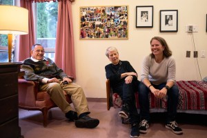 Ash, Joanne and Erin at Joanne’s care home in West Vancouver, B.C.