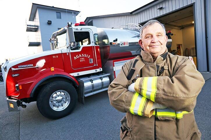 Alan Pryor in 2015, during the Agassiz Fire Department’s 70th year. (Observer file photo)