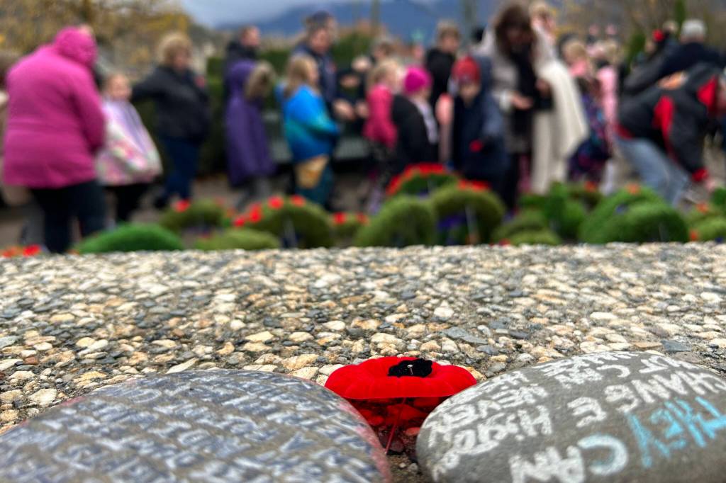 Remembrance Day is observed every year at the Agassiz Cenotaph, drawing hundreds of people to remember the fallen. (File)