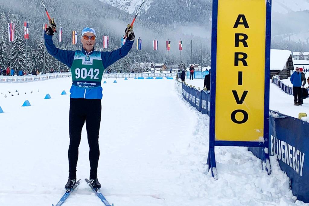 Agassiz cross-country skier Laurens van Vliet placed in the top 10 of his age group twice at the World Masters Cup in Sappata, Italy. (Laurens van Vliet/Contributor)