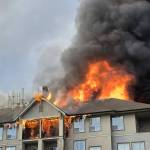 Mission Fire Rescue Service responded to a fire at a seniors housing complex on 7th Avenue on Monday night (March 9). (Photo Courtesy of Francis Ward)