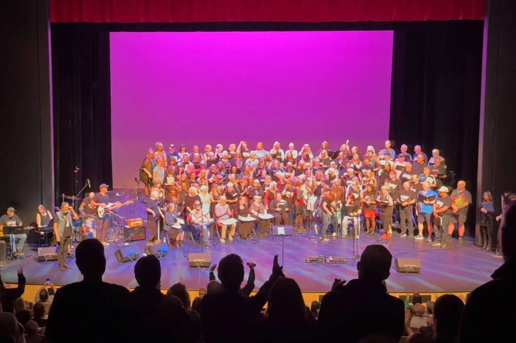 The Chilliwack Rock Choir will perform two fundraiser concerts at the Chillwack Cultural Centre on April 13 and 14, 2026. (Submitted by Nick La Riviere)